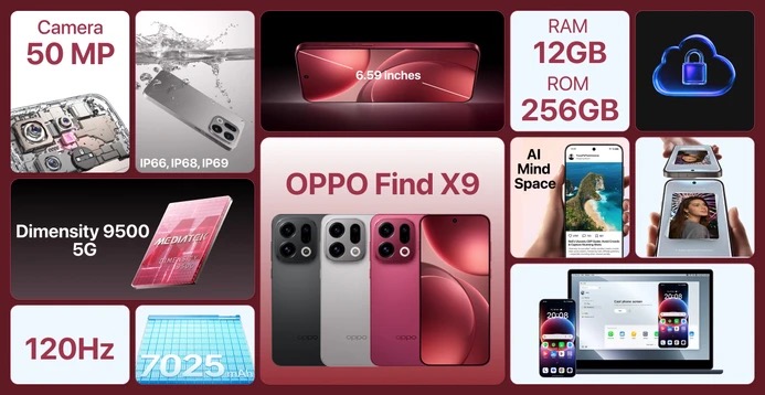Oppo Find X9 5G Chính Hãng